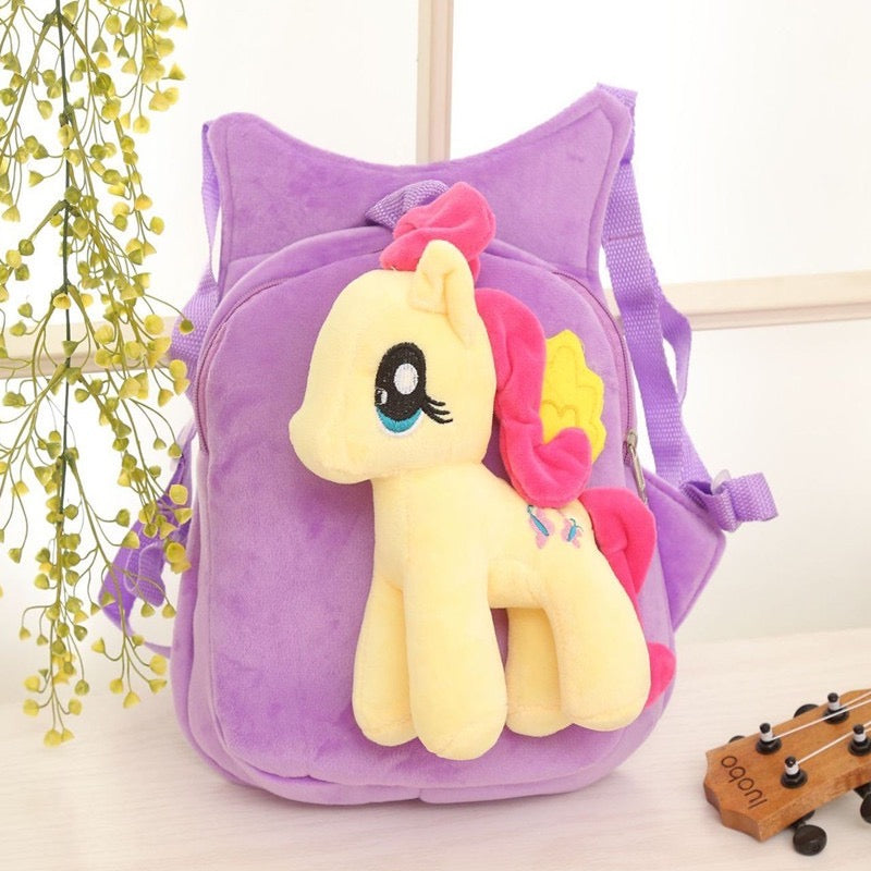 Detachable Little pony soft plush backpack (3-colours)