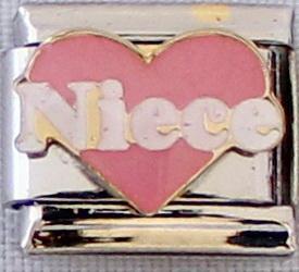 Niece Pink 9mm Charm-Charmed Jewellery