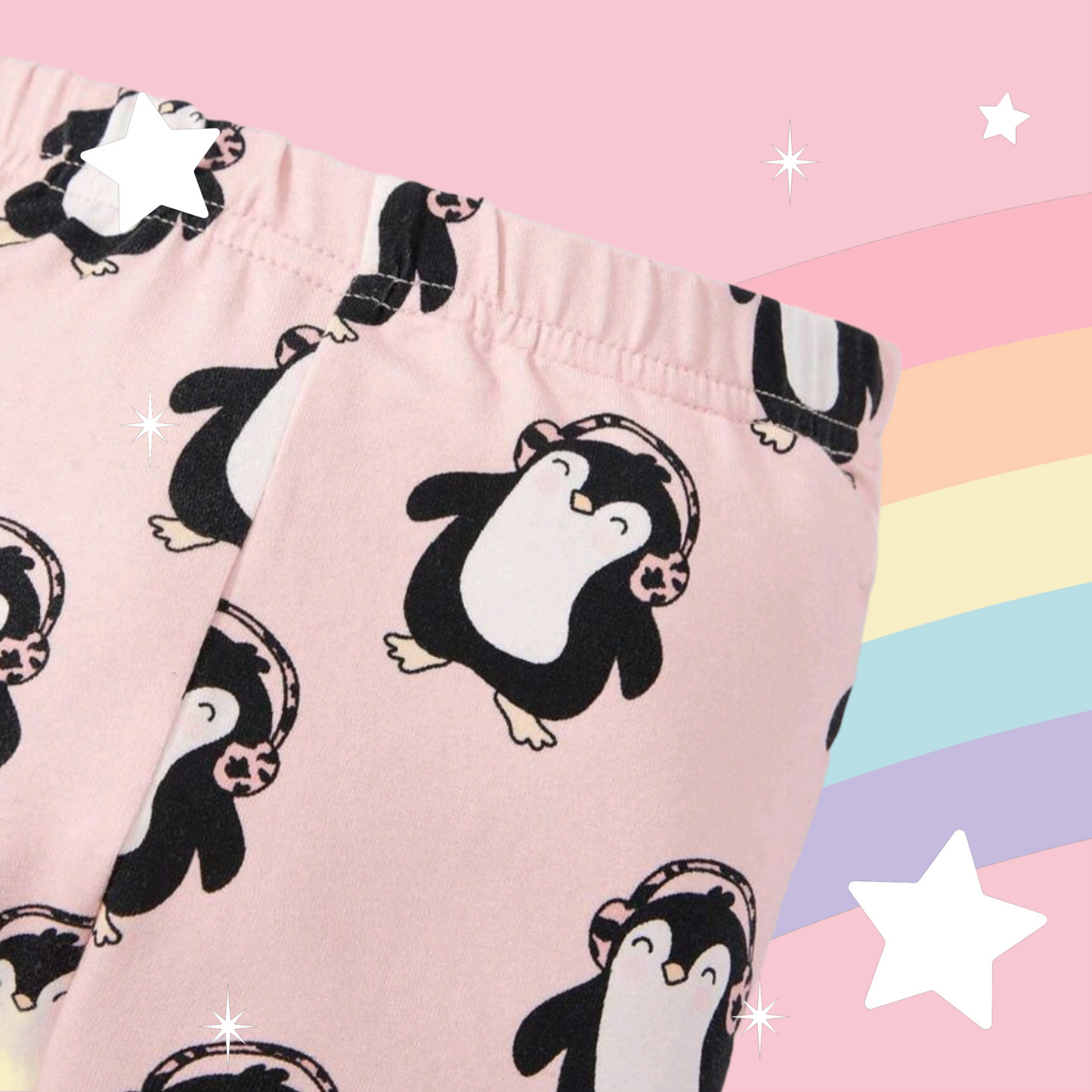Penguin Cotton Crewnek Neck Top and Leggings