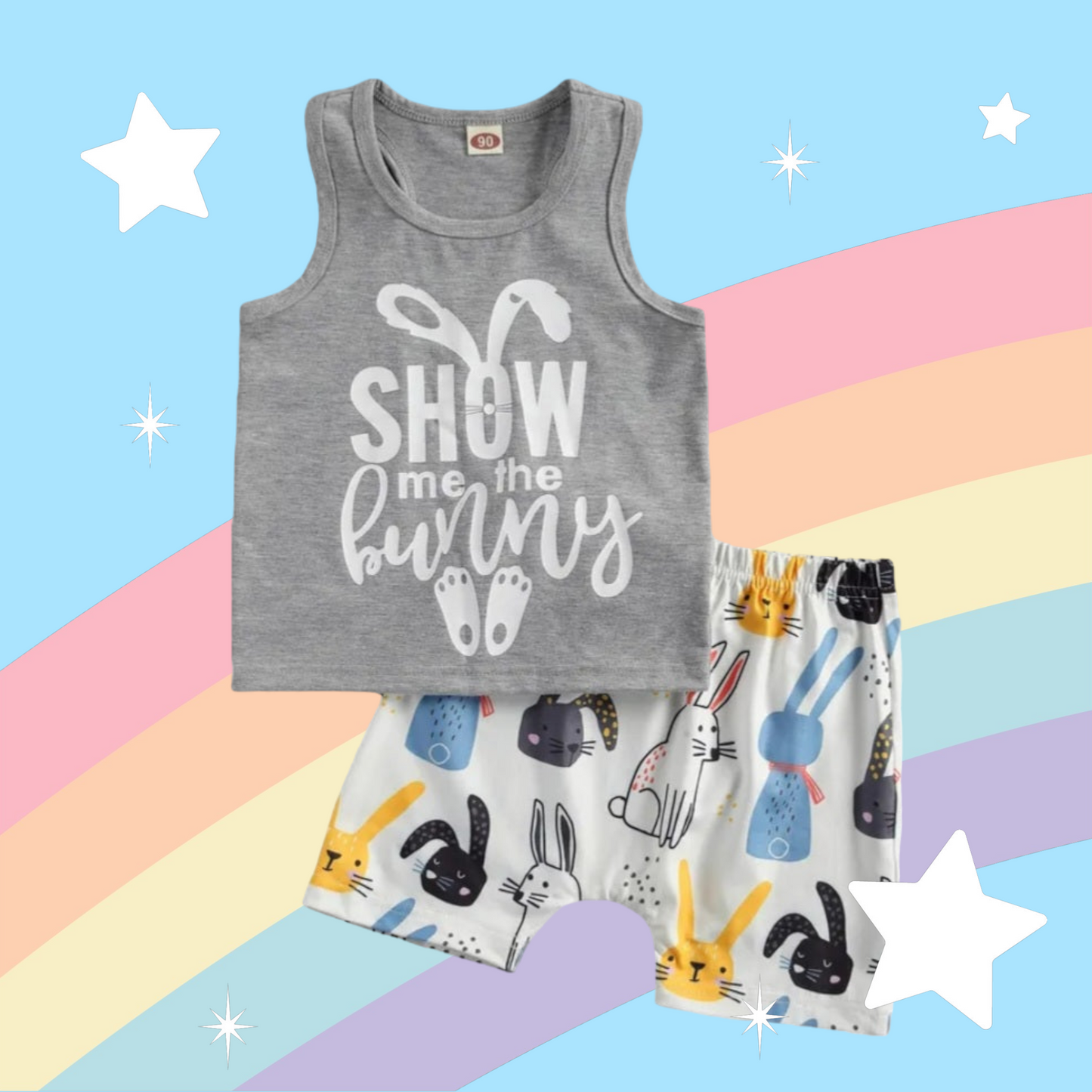 Show Me The Bunny Vest and Shorts
