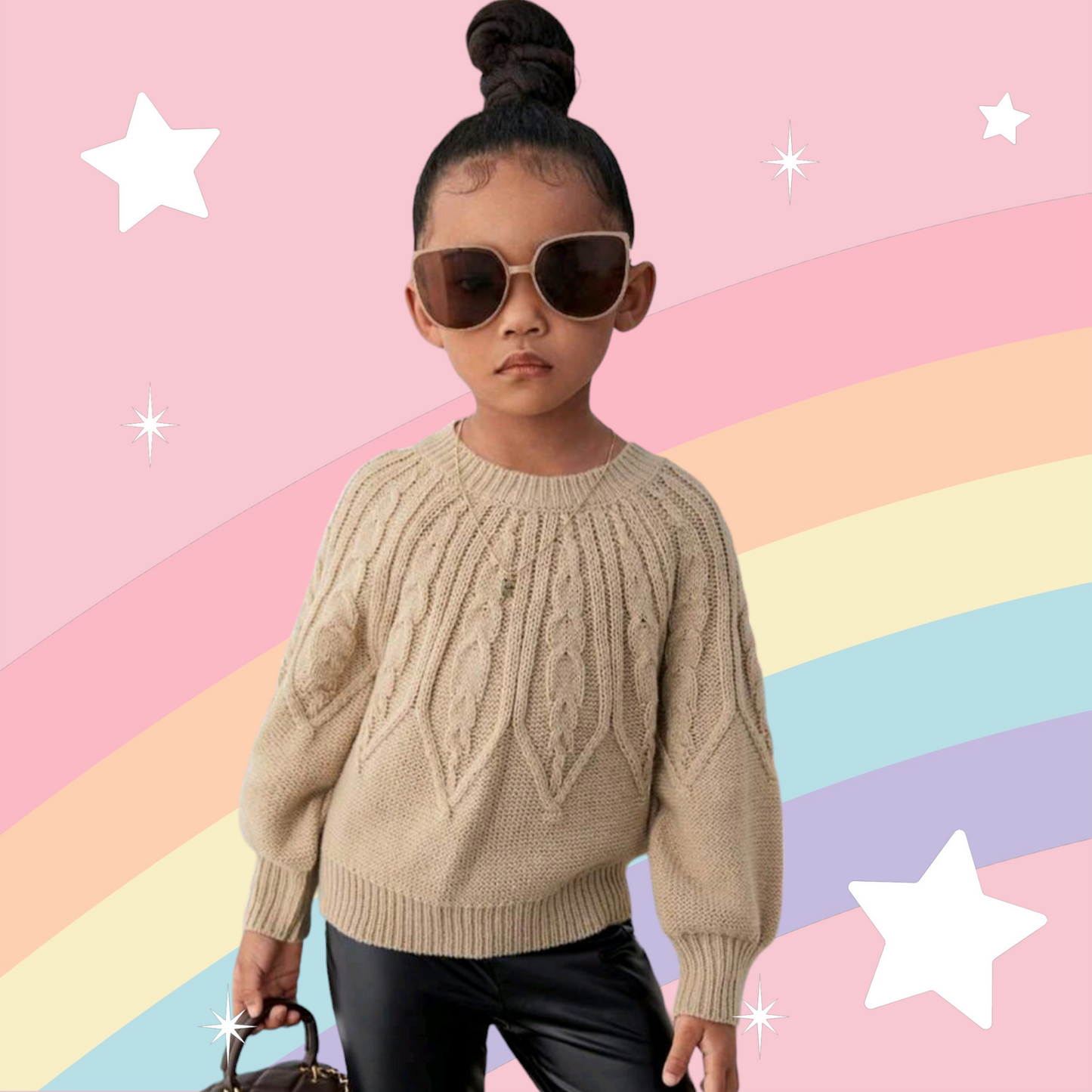 Beidge Crewnek Cable Knited Sweater Gender Neutral