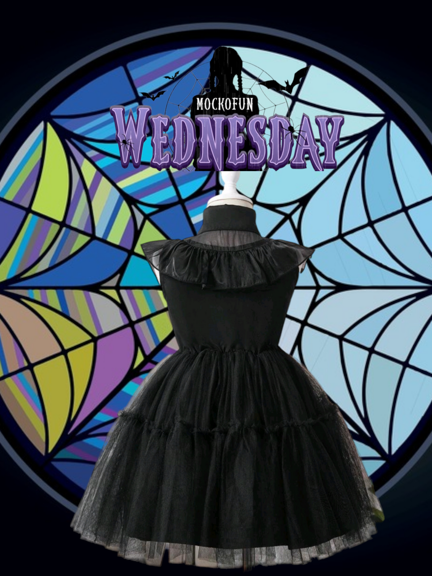 Black Ruffle Dress 1000718