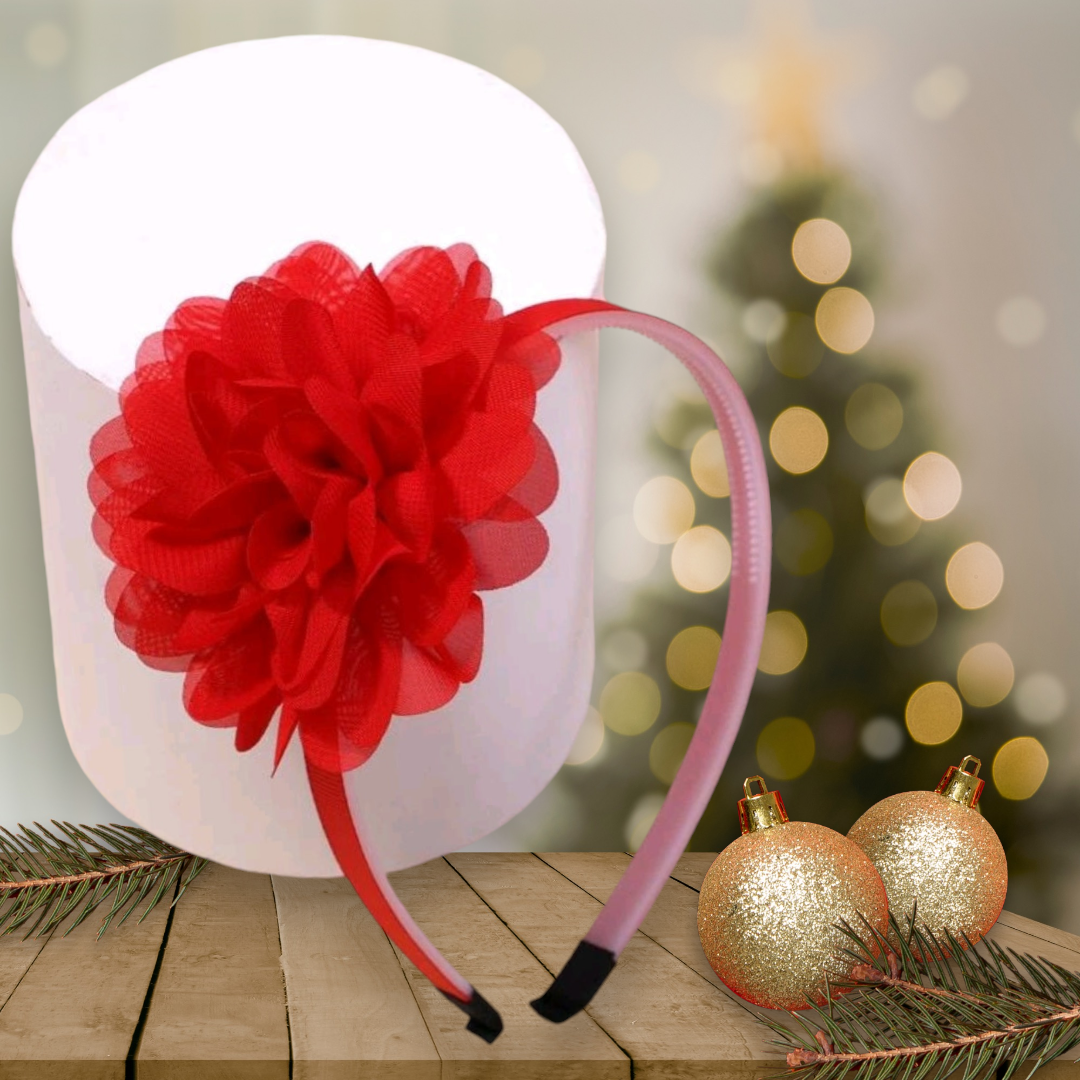 Red Floral Headband