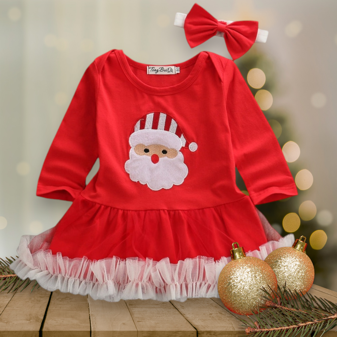 Santa Dress and Headband