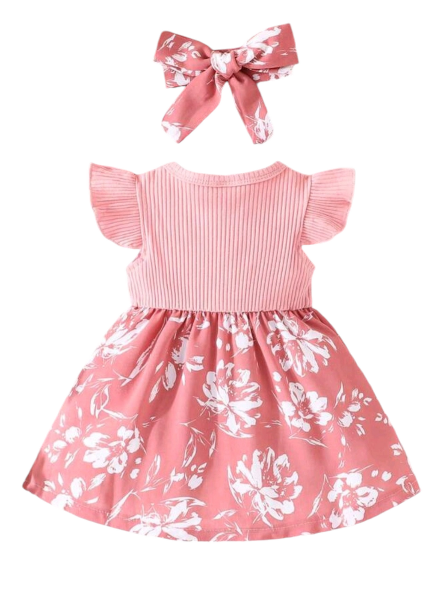 Pink Floral Dress 1001042