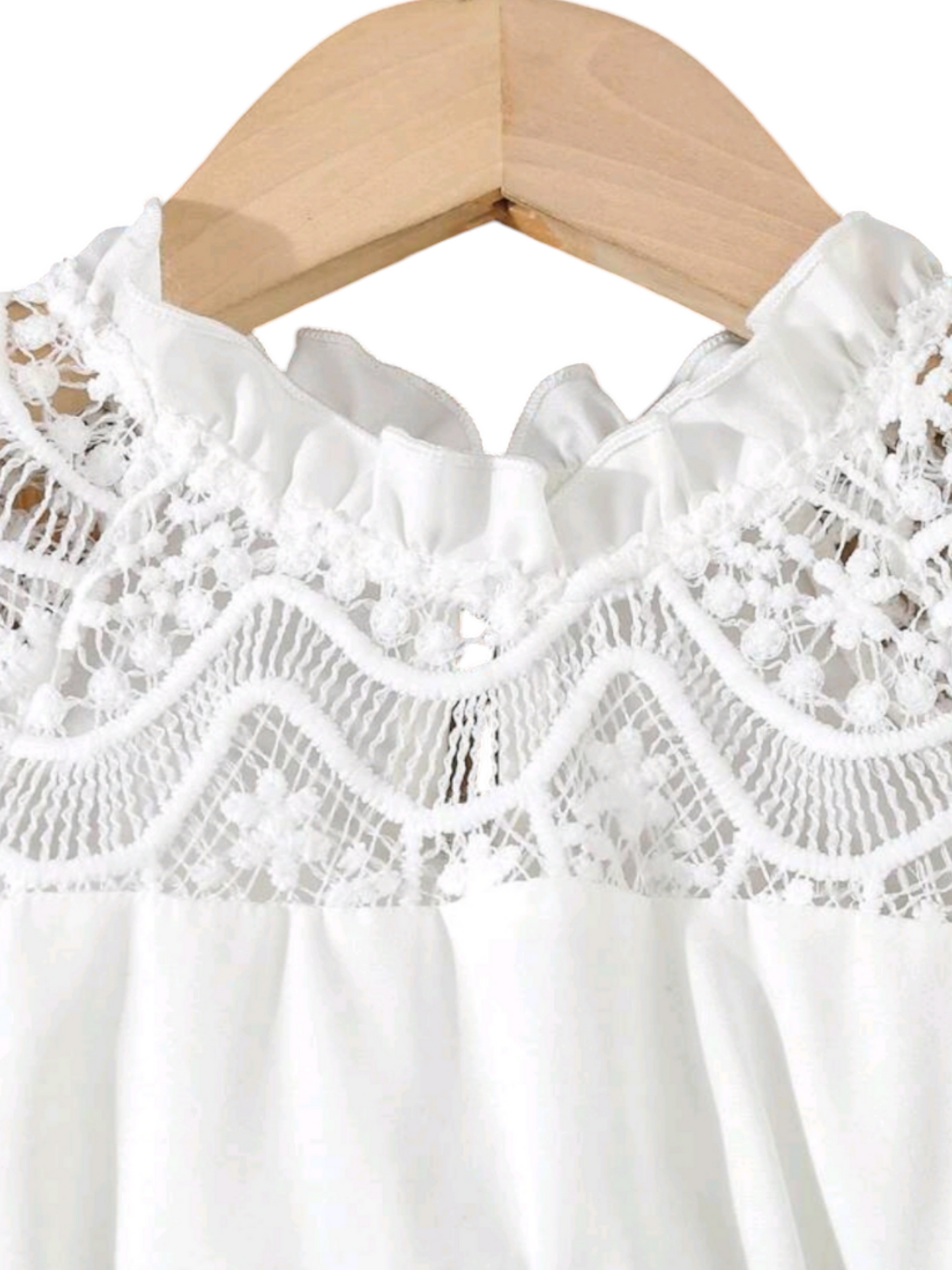 White Lace Forest Green Dress