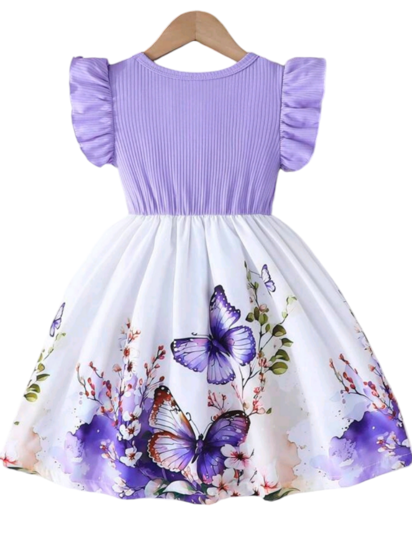 Purple Butterfly Dress 1000918