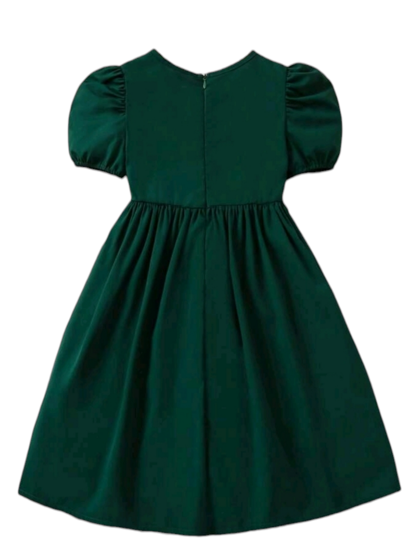 Forest Green And Gold Dress.