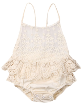 Vintage Lace Boho Romper