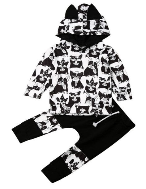 Pug Hooded Tracksuit and Matching Pants