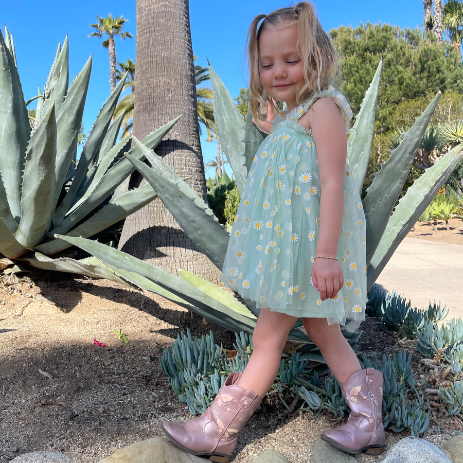 Green Daisy Dress