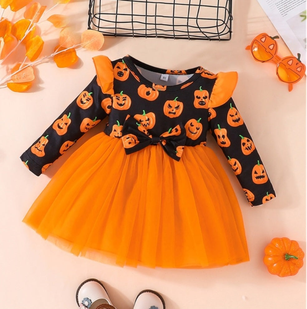 Pumpkin Tulle Dress