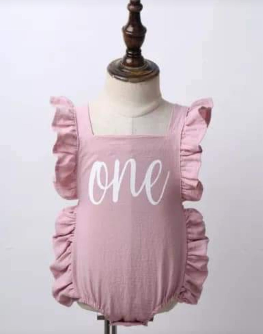Pink First Birthday Romper
