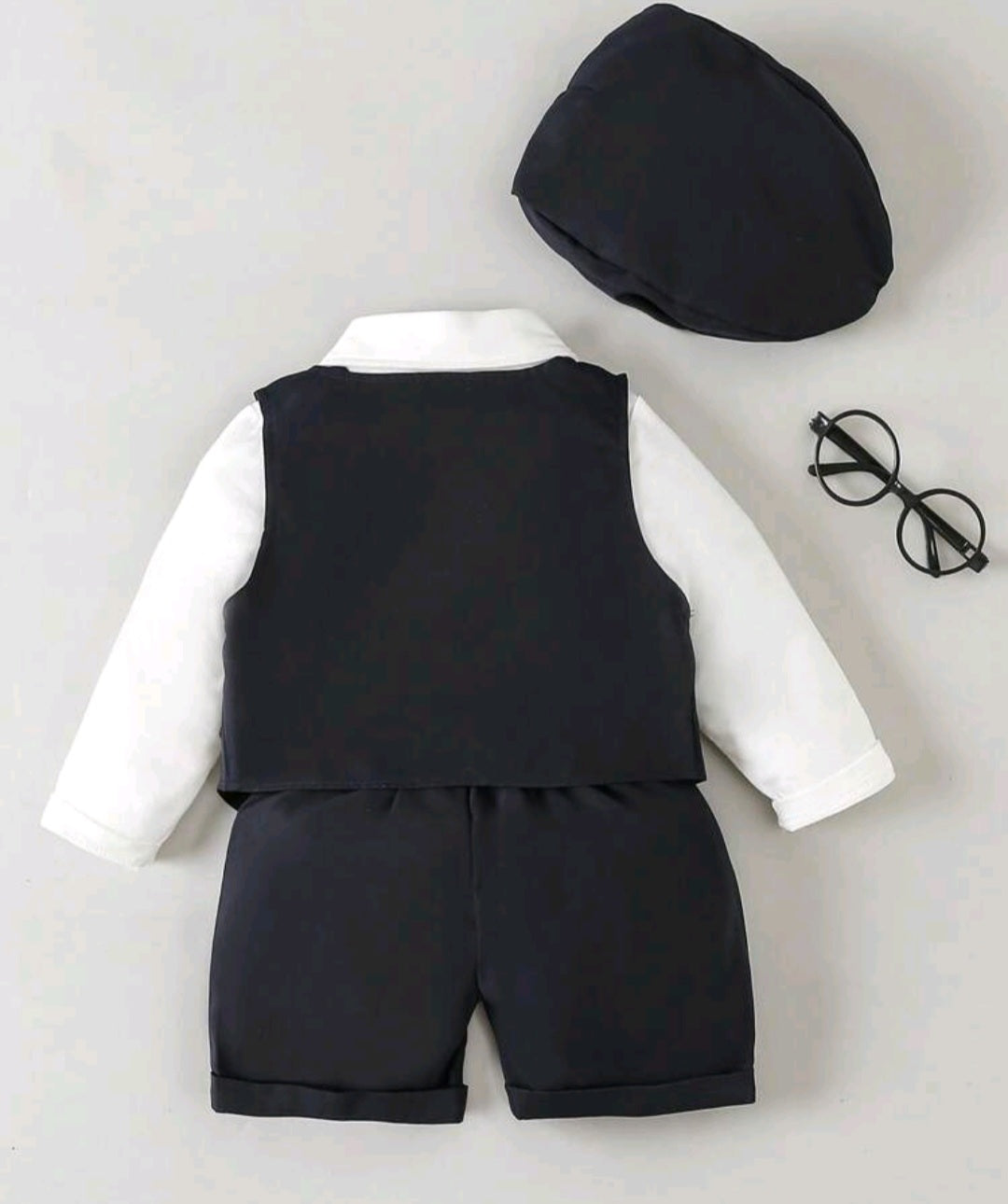 5PSC Gentleman Suit Navy and White