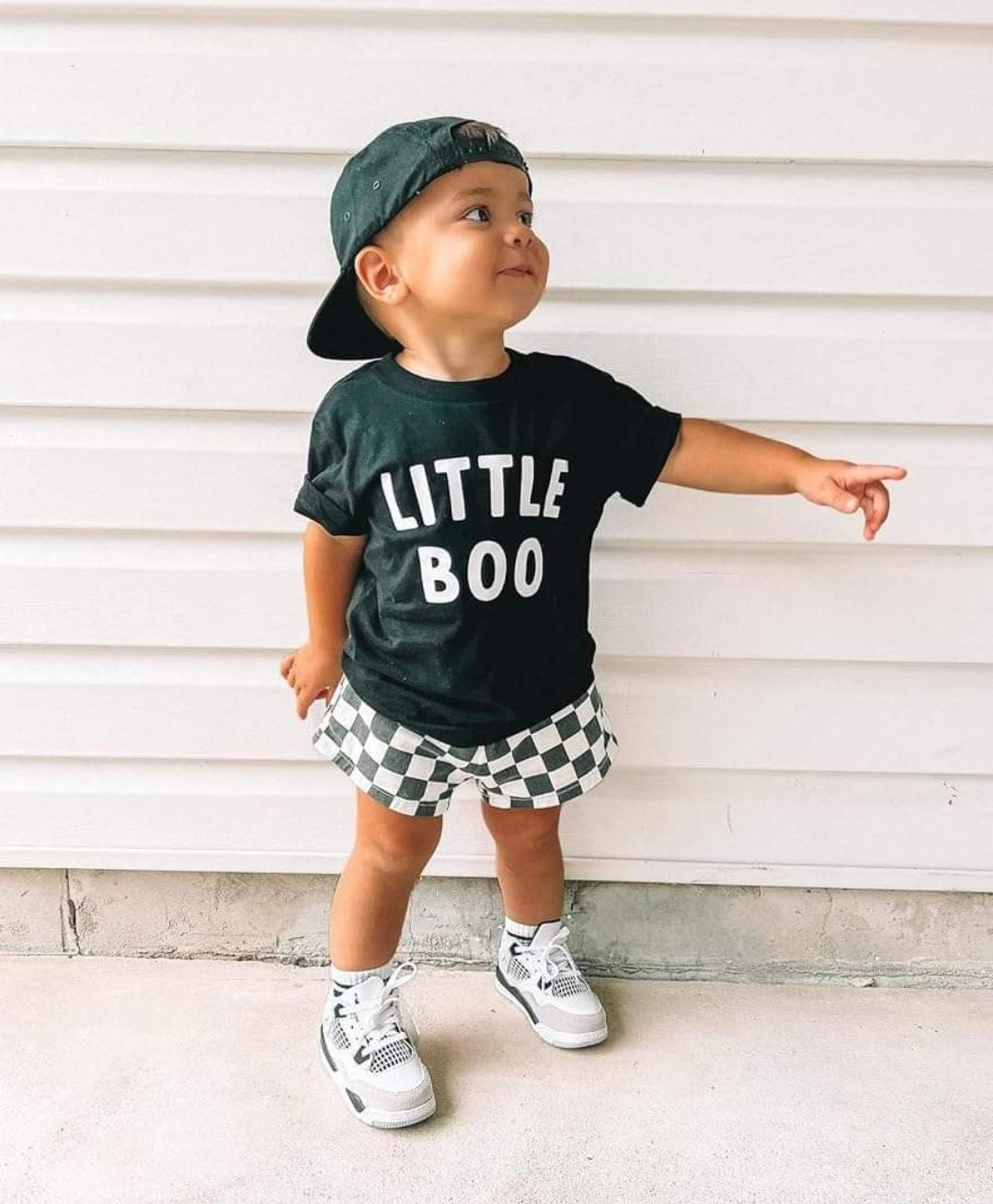 Little Boo T-shirt with Checked Bloomer Gender Neutral