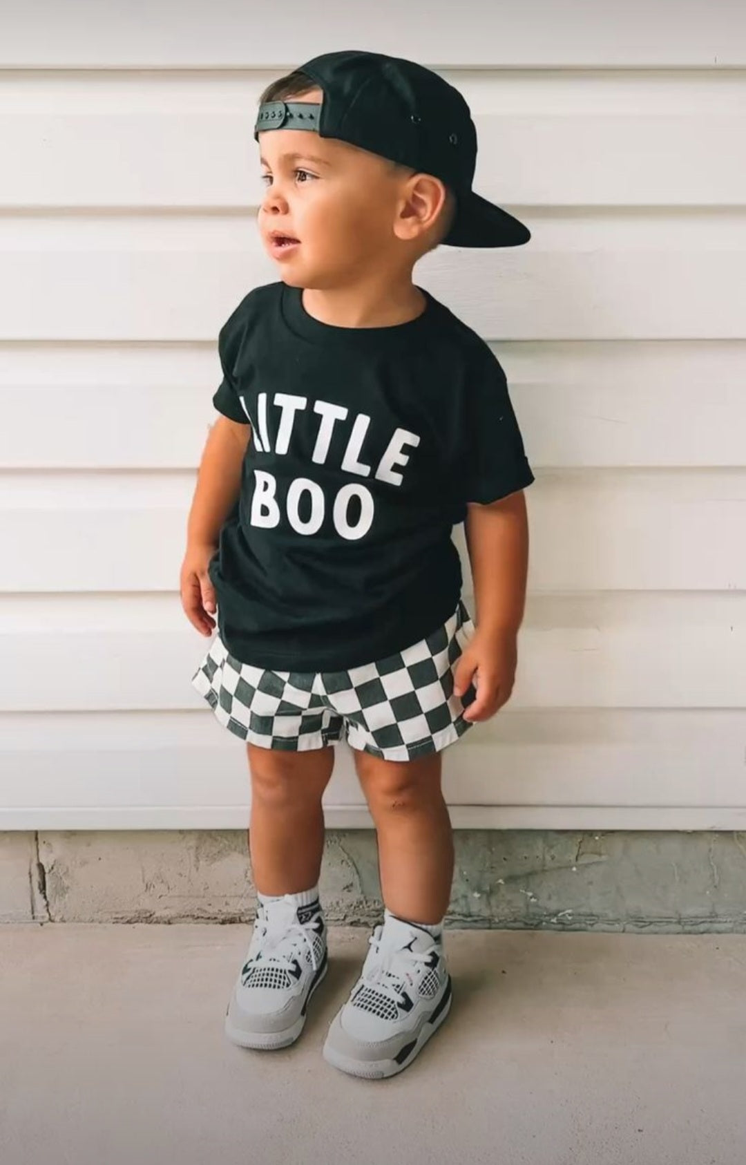 Little Boo T-shirt with Checked Bloomer Gender Neutral
