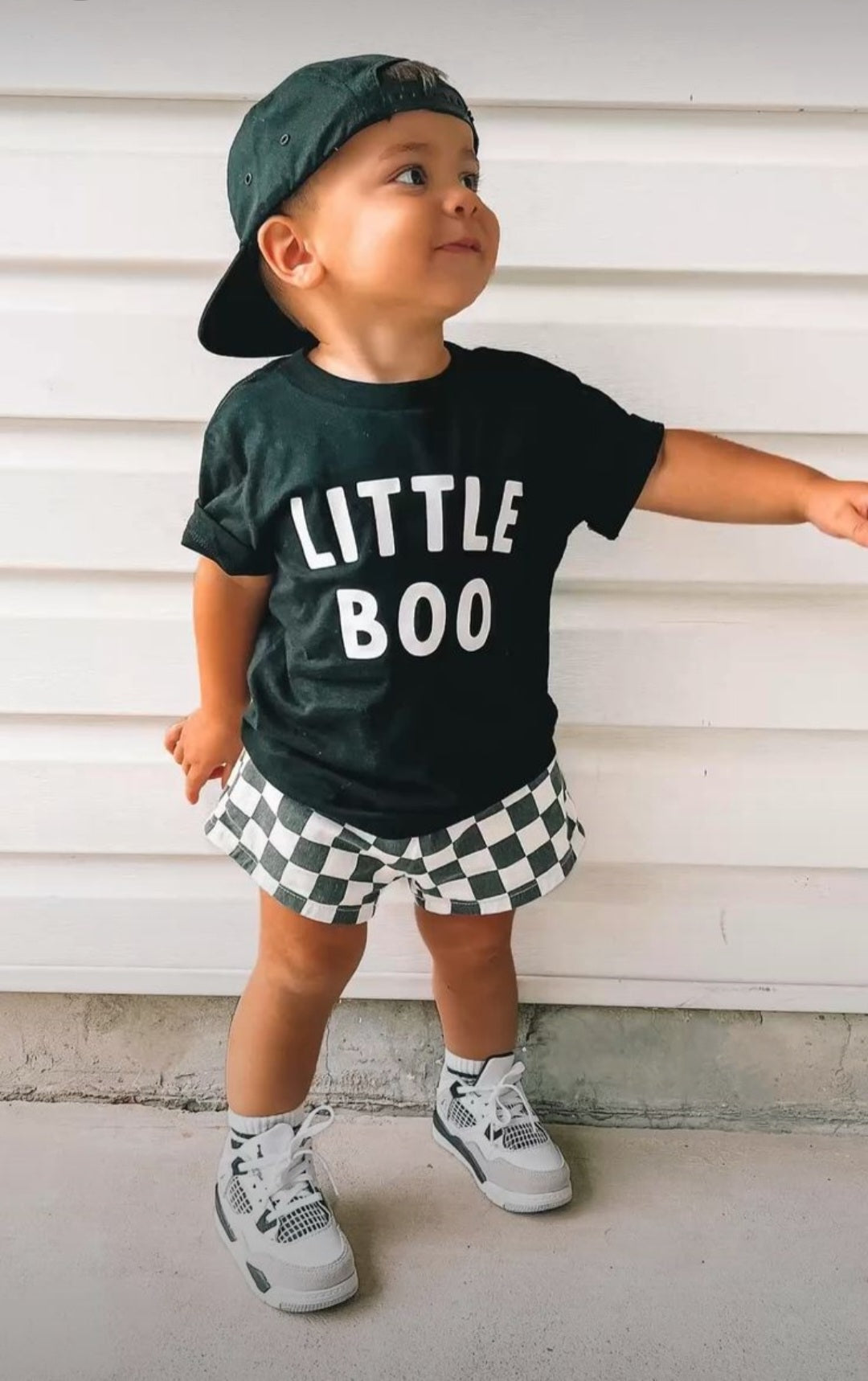 Little Boo T-shirt with Checked Bloomer Gender Neutral