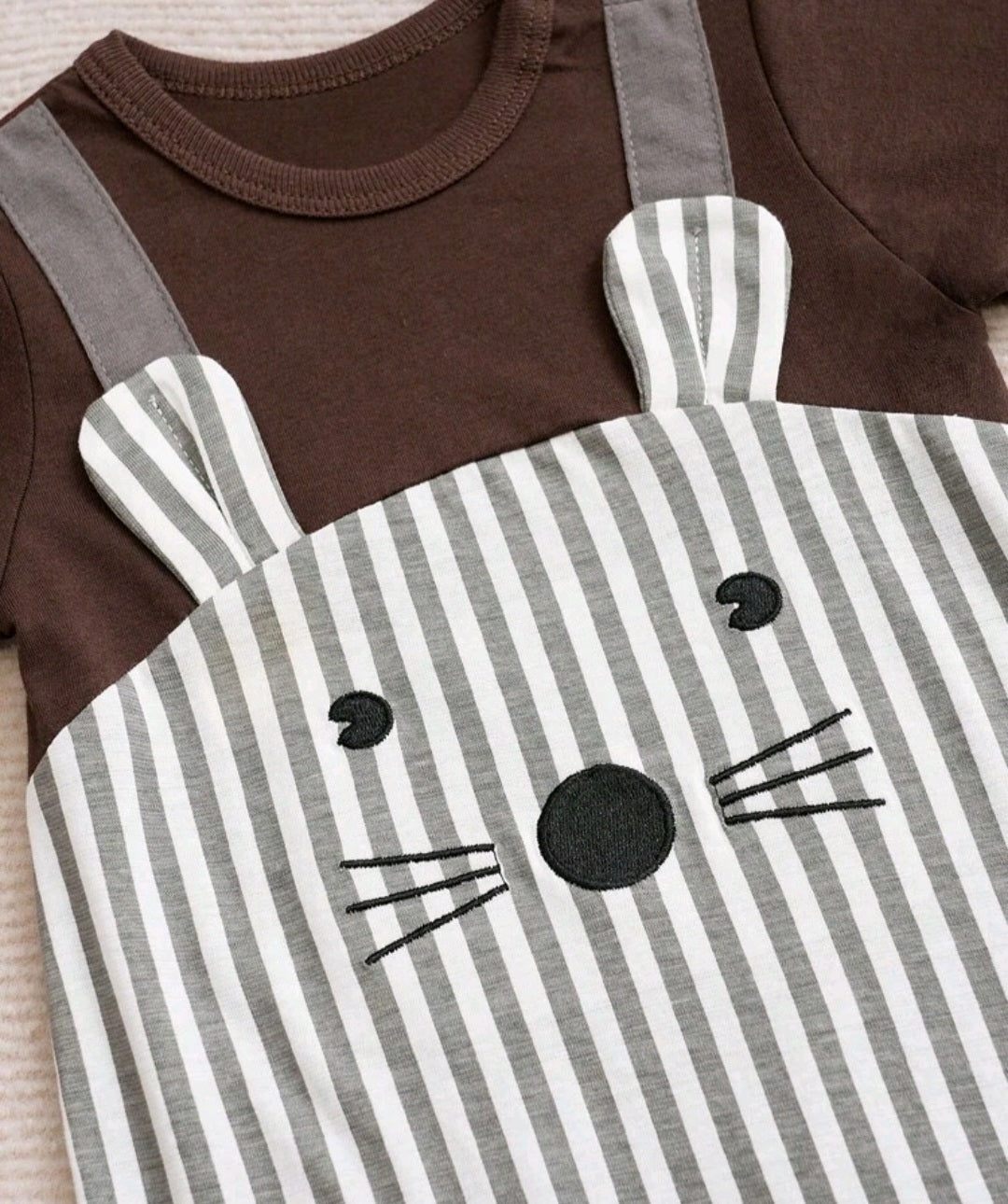 Striped 2 in 1 Animal Romper
