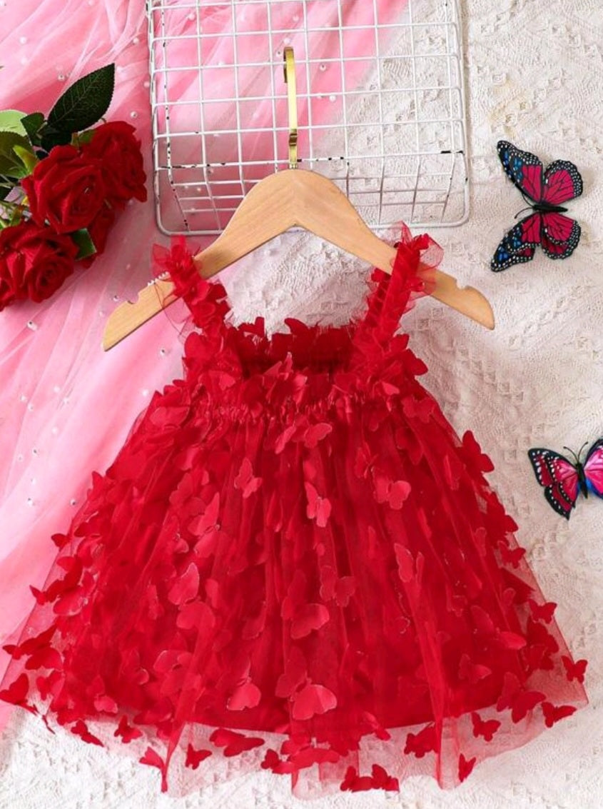 Red Butterfly Dress #1000225