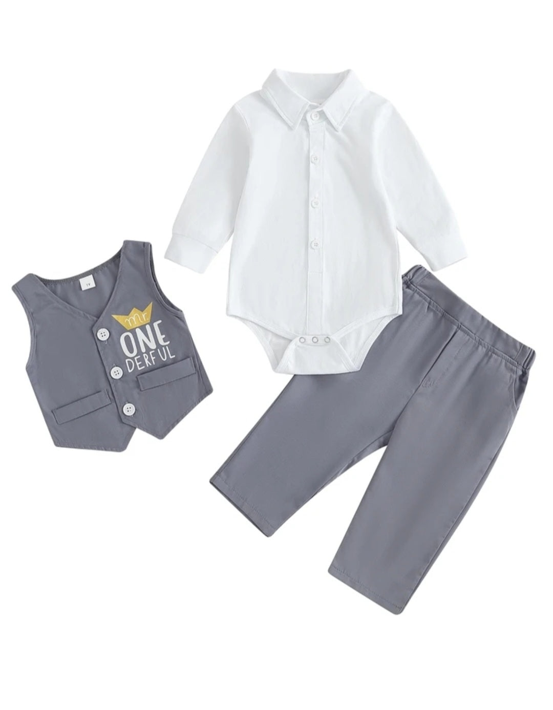 Mr One Derful Birthday Outfit