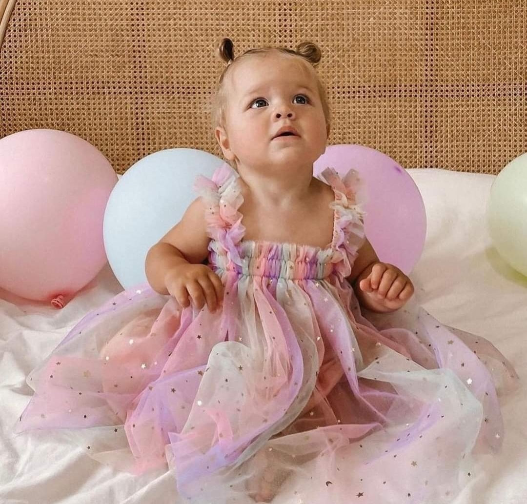 Rainbows and Stars Tulle Dress 1000415