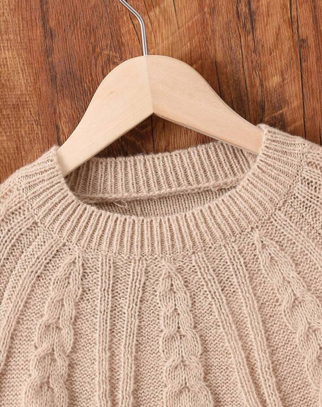 Beidge Crewnek Cable Knited Sweater Gender Neutral