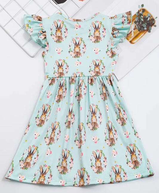 Blue Bunny Floral Dress