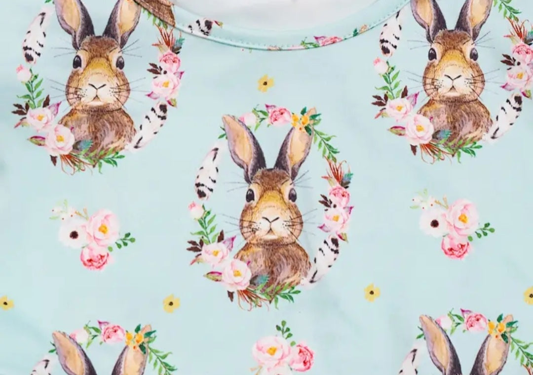 Blue Bunny Floral Dress