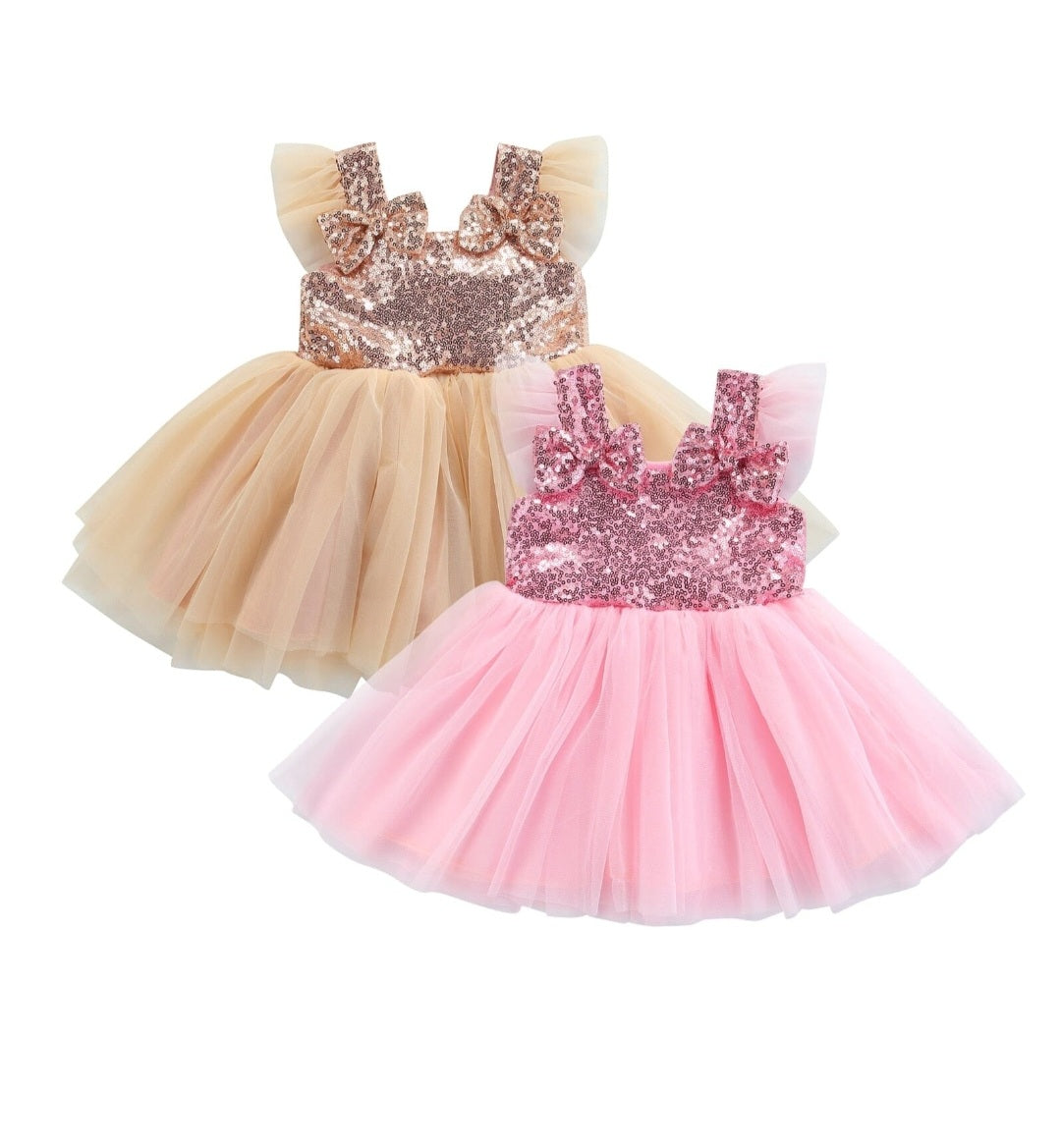 Rose Gold Sequins Special Occasions Dress