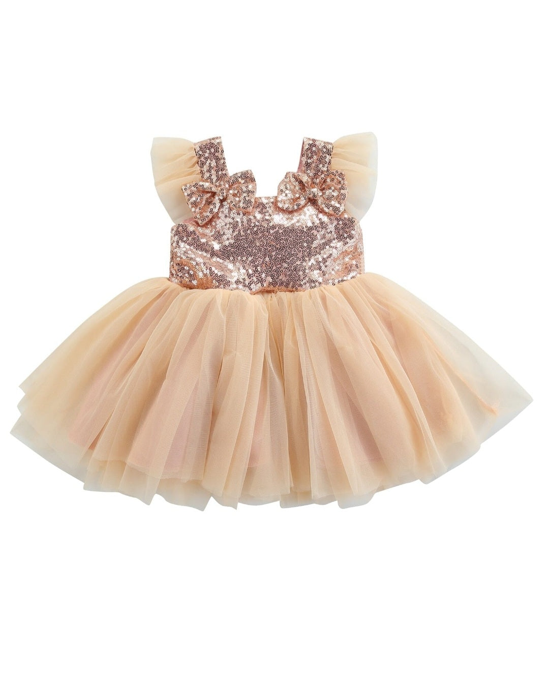 Rose Gold Sequins Special Occasions Dress