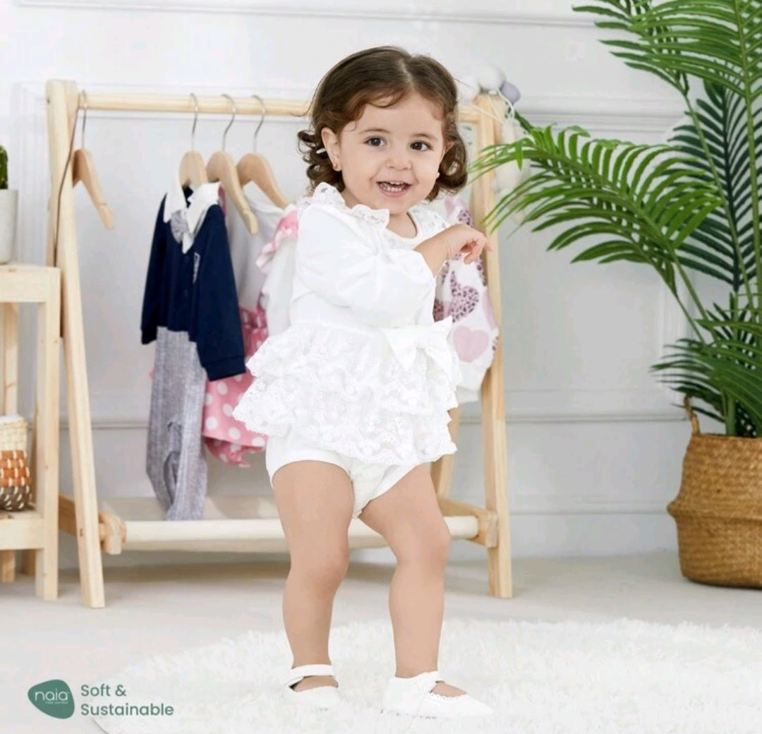 Long Sleeve Lace Romper Dress