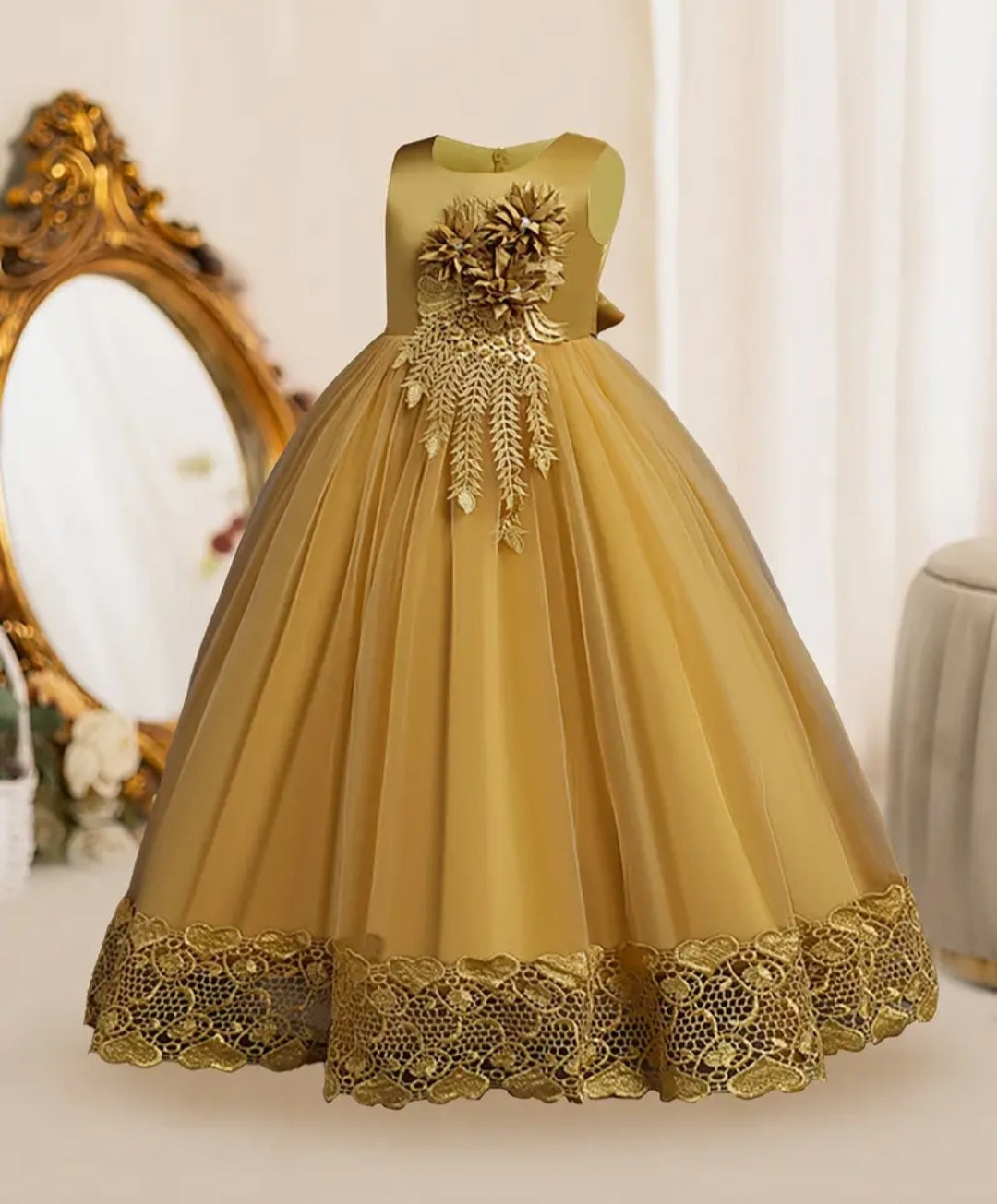 Gold Special Occasions Ball Gown