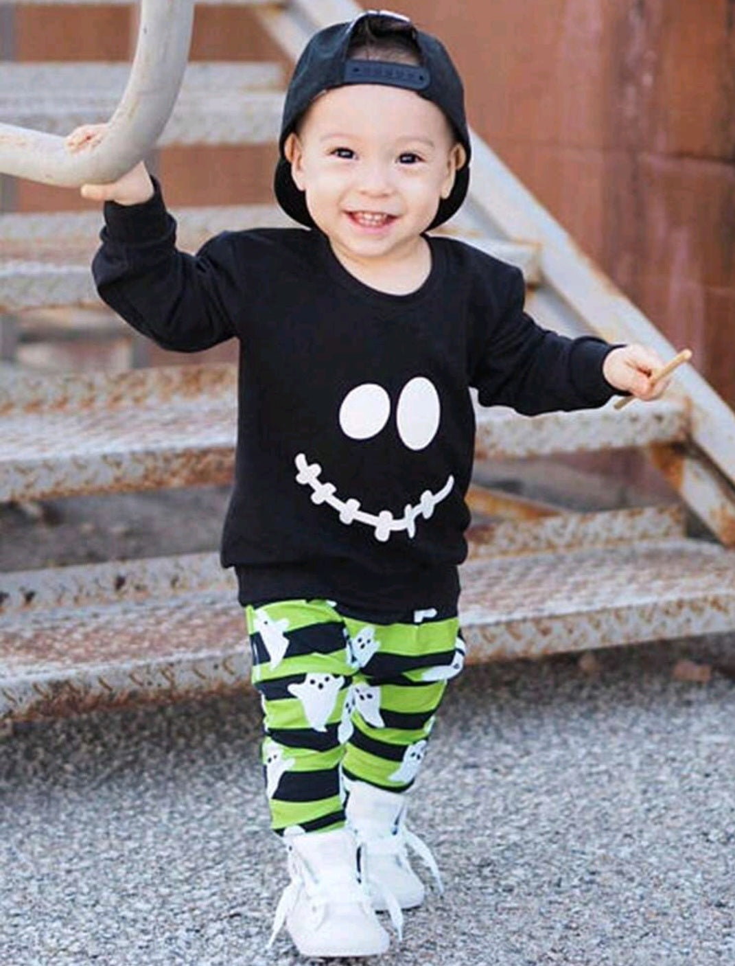 Ghost Black and Green 2PSC Outfit