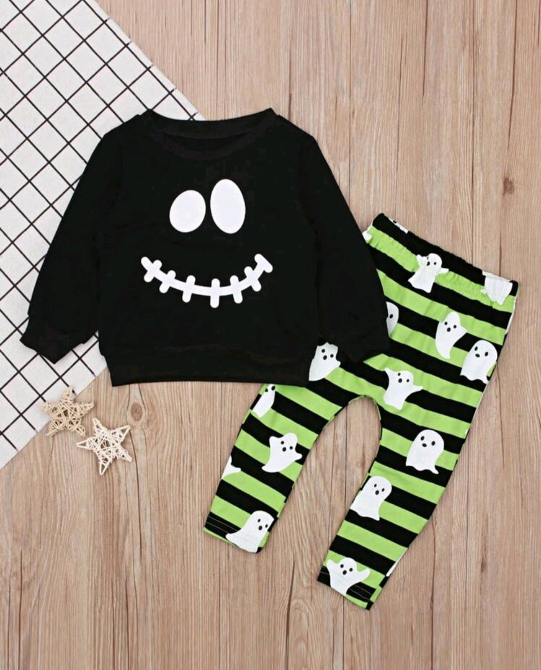 Ghost Black and Green 2PSC Outfit