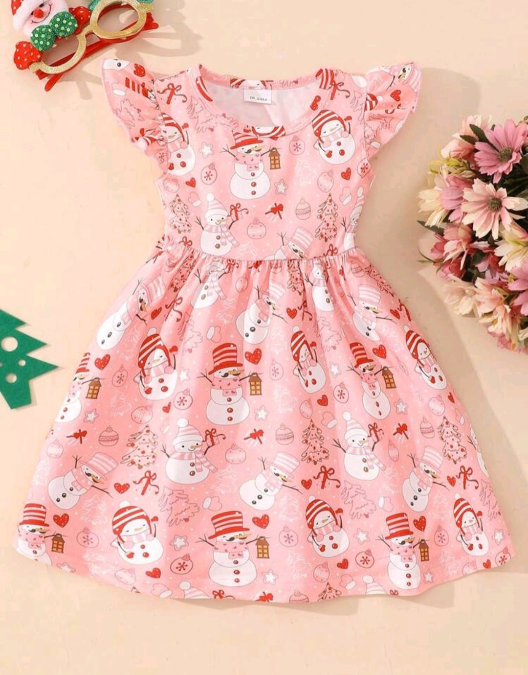 Pink Christmas Dress