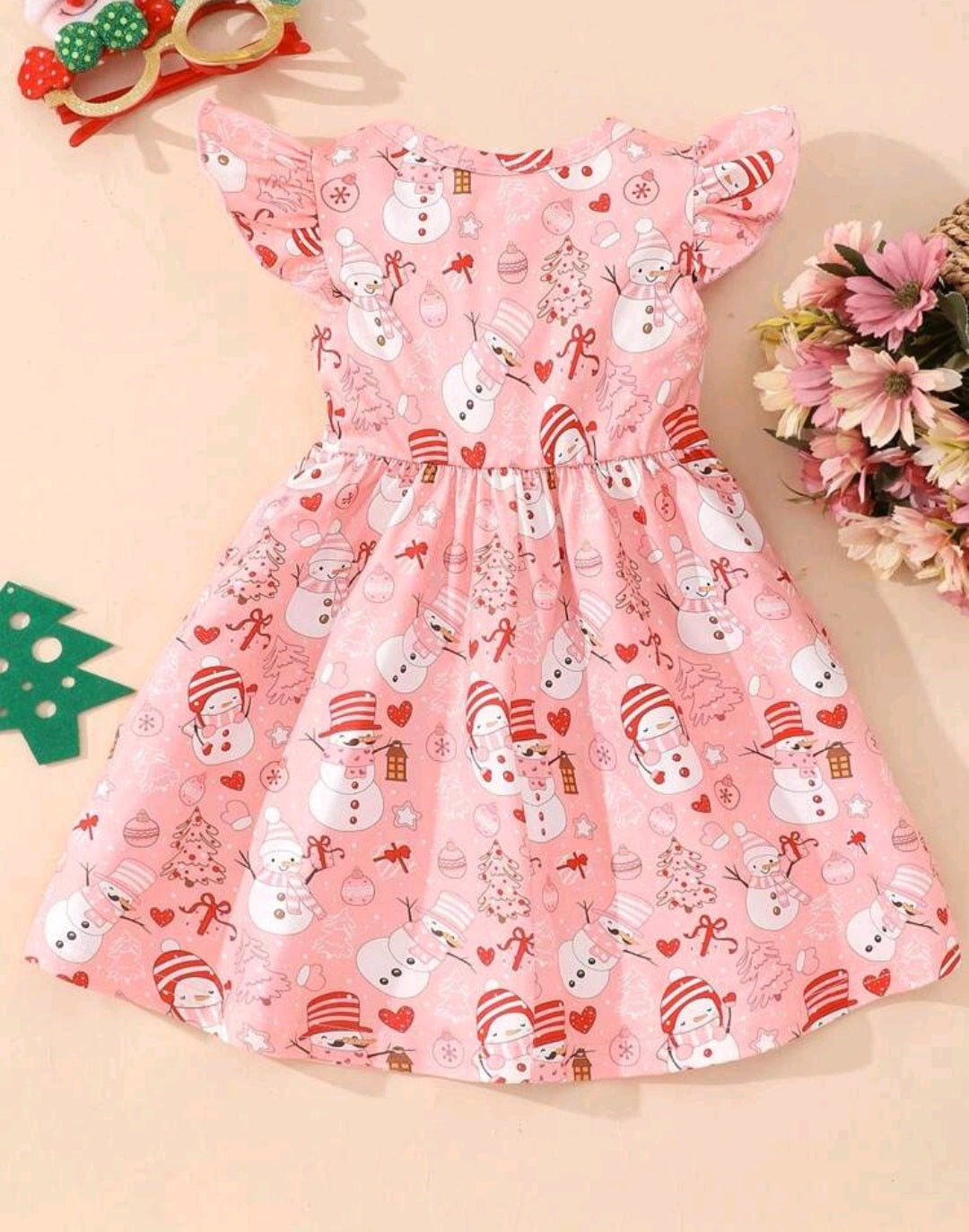 Pink Christmas Dress