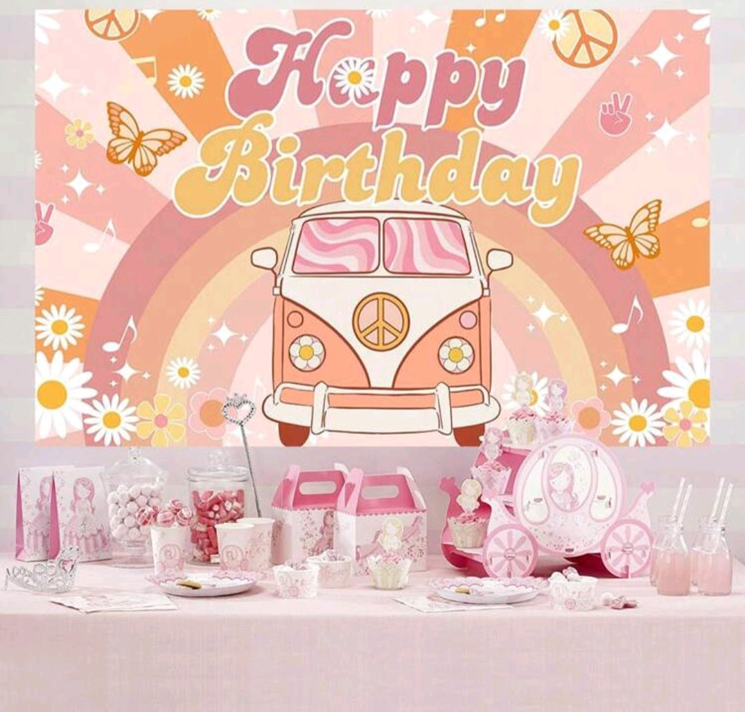 80's Daisy Retro Banner 500054