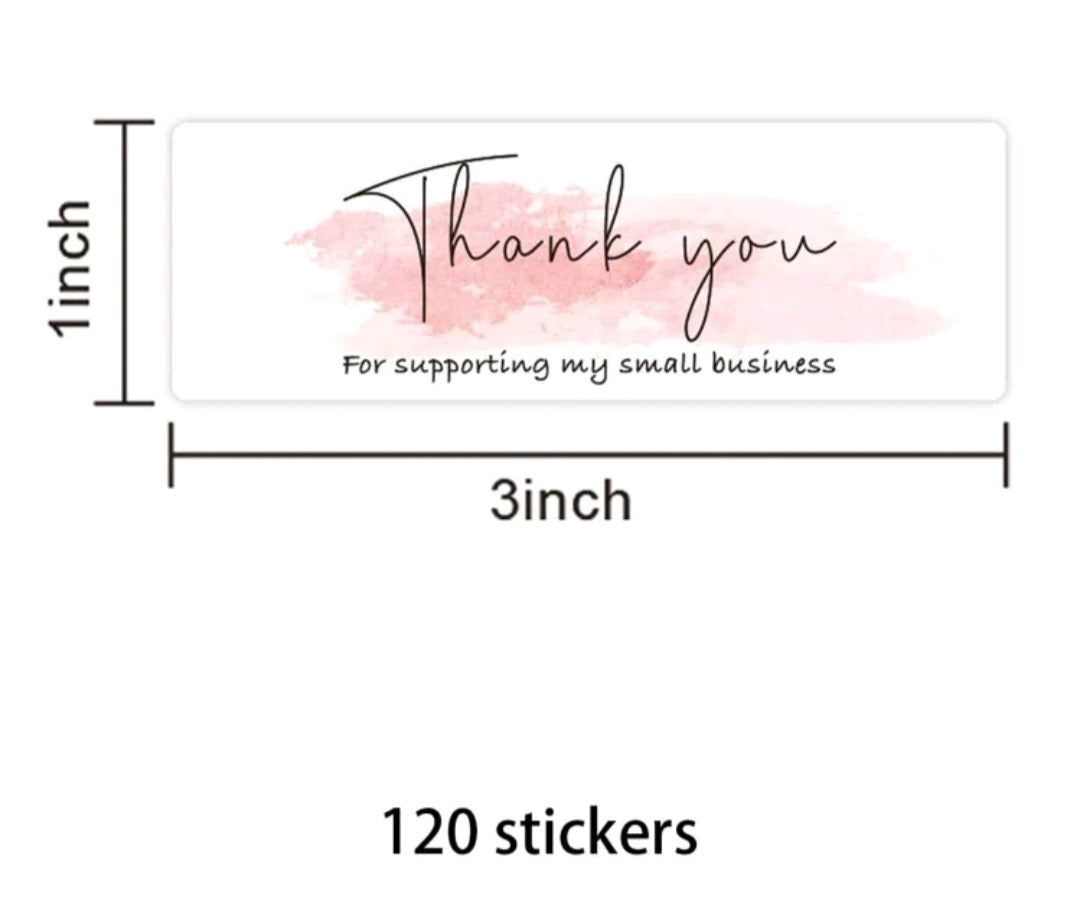Thank you for supporting my small business stickers (120)