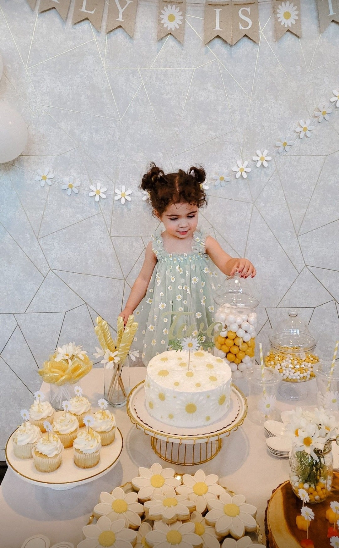 Green Daisy Dress