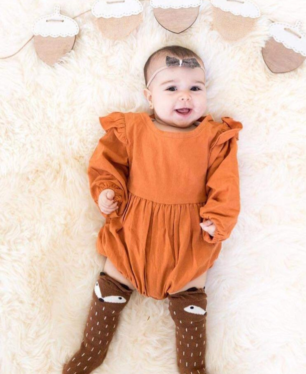 Pumpkin Spice Balloon Romper