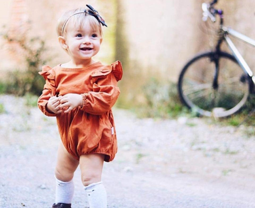 Pumpkin Spice Balloon Romper