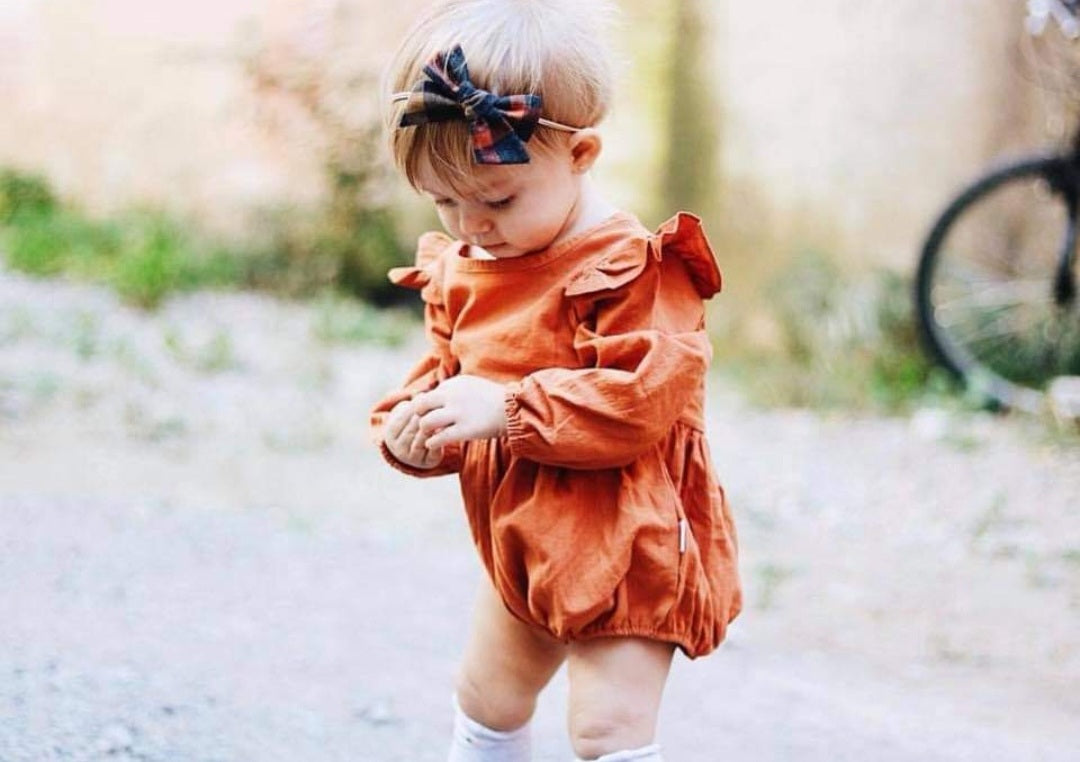 Pumpkin Spice Balloon Romper