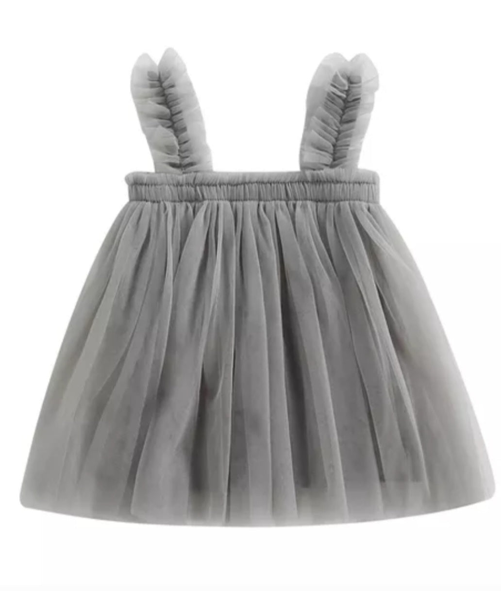 Gray Tulle Dress