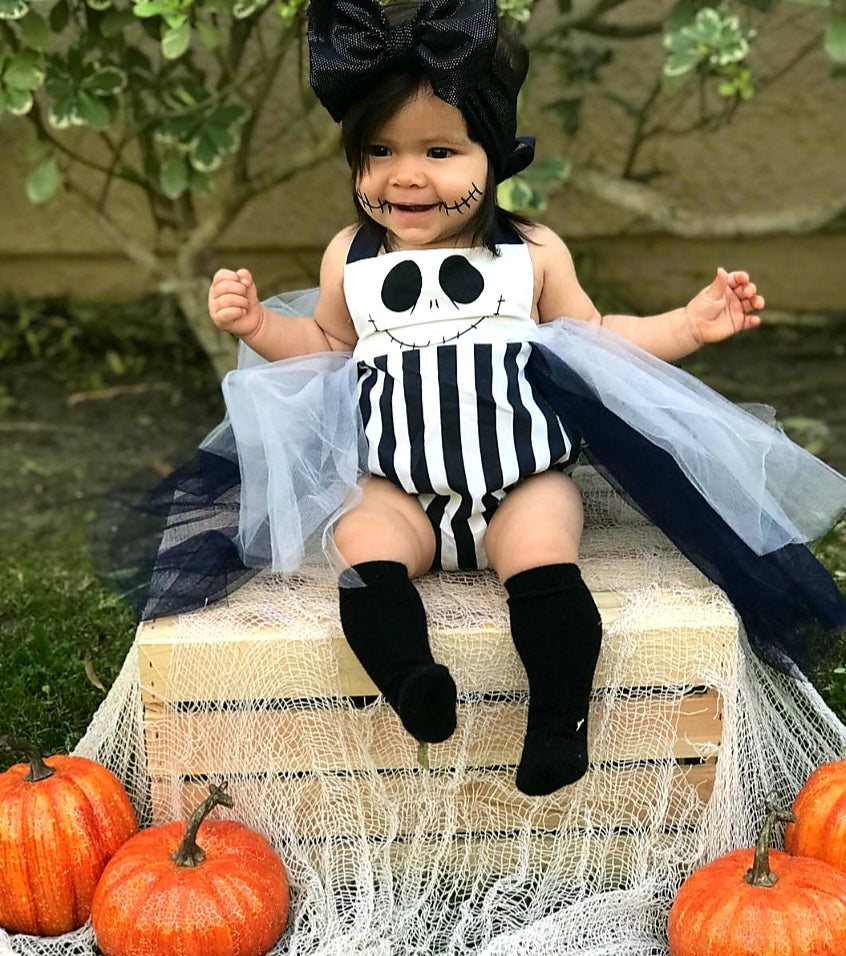 Beetlejuice Romper with Romantic Tutu