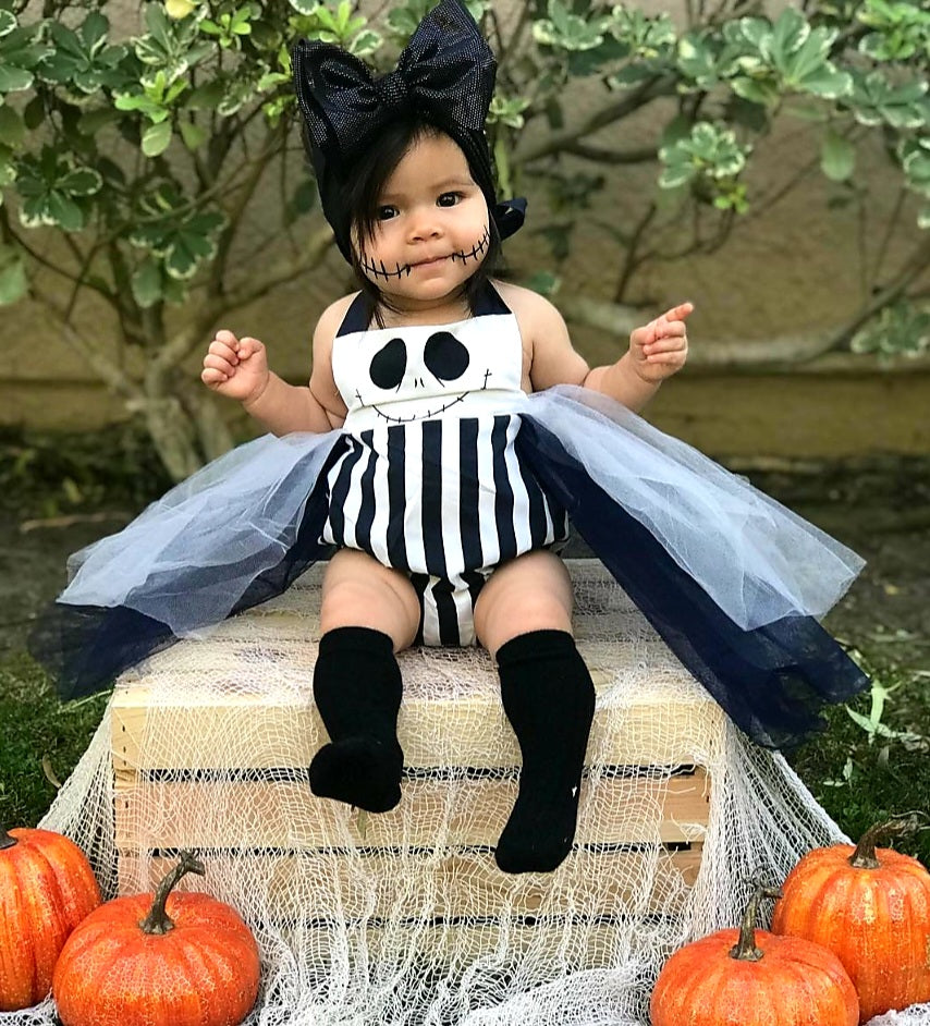 Beetlejuice Romper with Romantic Tutu