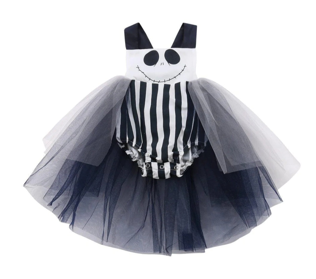 Beetlejuice Romper with Romantic Tutu