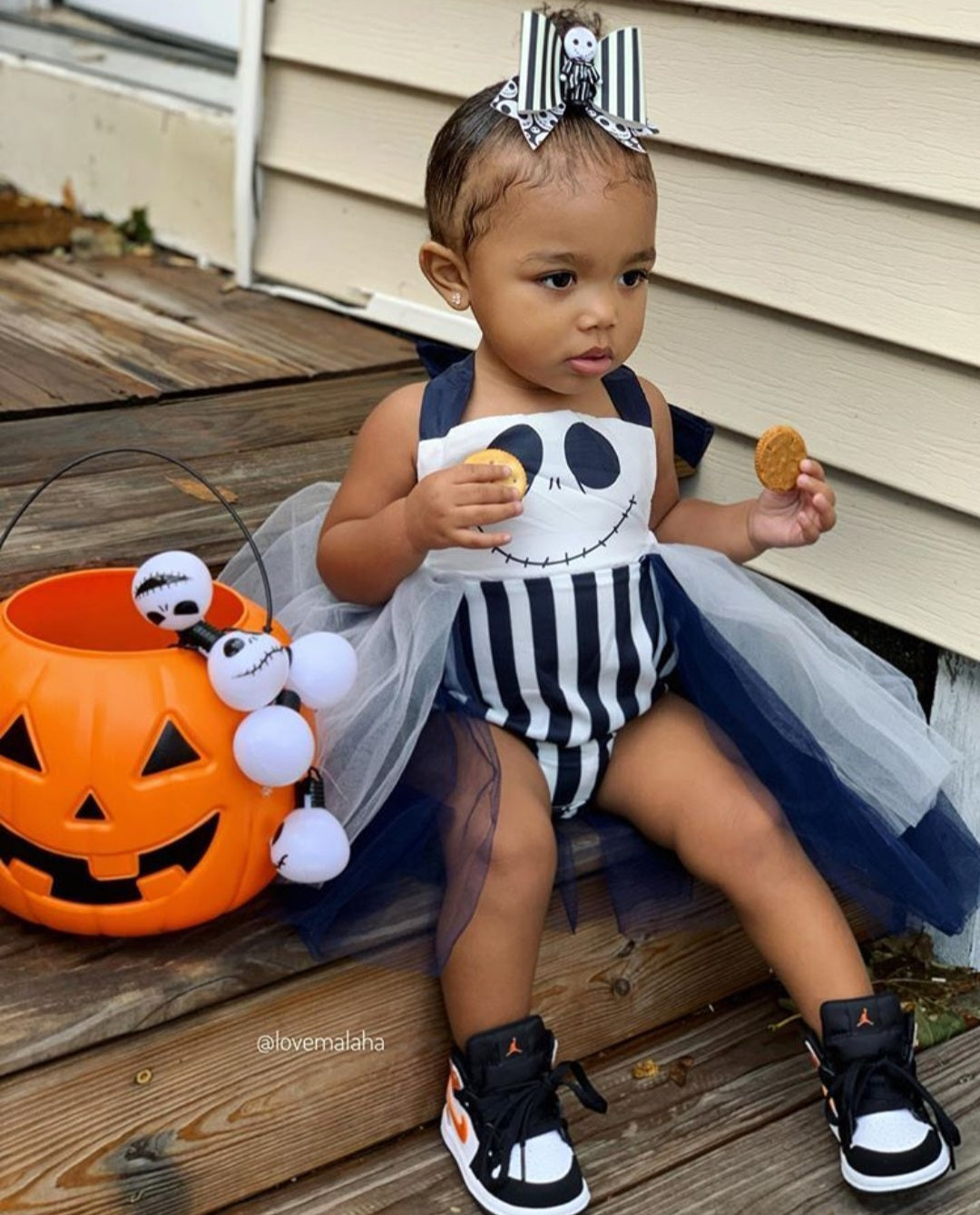 Beetlejuice Romper with Romantic Tutu