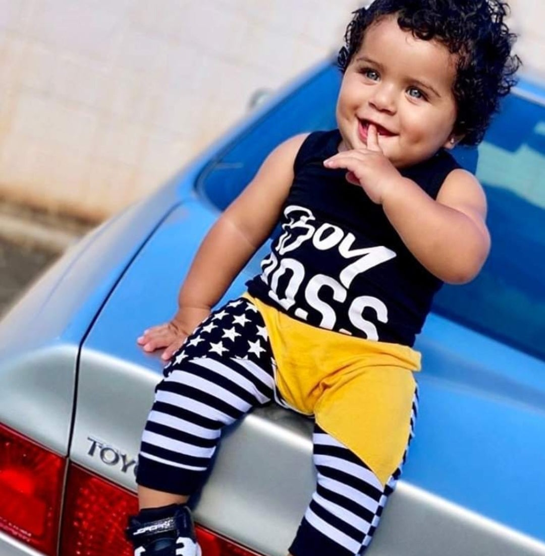 Boy Boss Black and Yellow 2PSC 200031