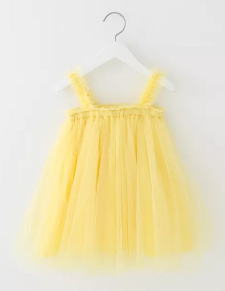 Pale Yellow Tulle Dress