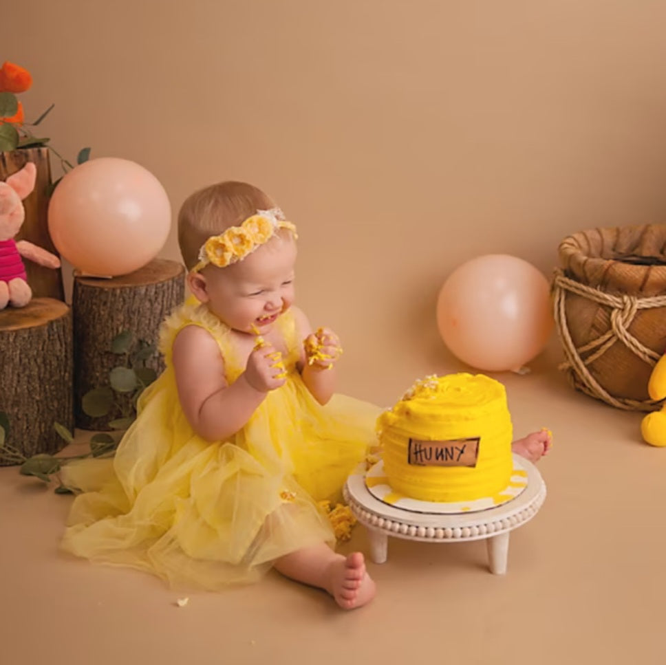 Pale Yellow Tulle Dress